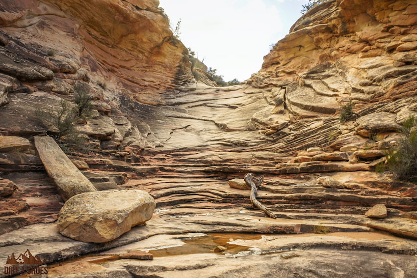 Obstacle 3 on the Druid Arch Trail in Canyonlands National Park | Dirt In My Shoes