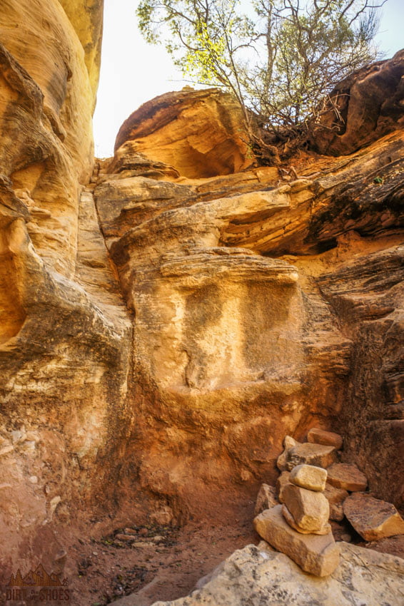 Obstacle 1 on the Druid Arch Trail in Canyonlands National Park | Dirt In My Shoes